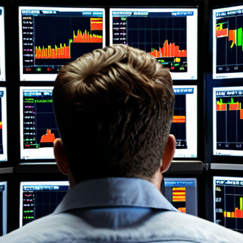 **

*   **Prompt:** A high-stakes scene depicting day trading. Visualize a trader in front of multiple monitors displaying stock charts and financial data, with graphs indicating volatility and rapid price fluctuations. Emphasize the risk-reward dynamic through contrasting elements: a blurred image of a luxury sports car symbolizing potential gains alongside a subtle depiction of stress and concern on the trader's face. The overall aesthetic should convey the fast-paced, high-pressure environment of day trading, hinting at both the opportunities and the risks involved.
*   **Style:** Realistic, detailed, slightly dramatic lighting.

**